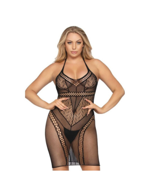 LEG AVENUE - MINIABITOMULTI RETE TAGLIA UNICA - NERO