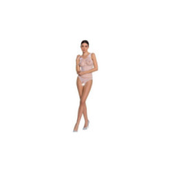 PASSION - WOMAN BS086 BODYSTOCKING BIANCO TAGLIA UNICA
