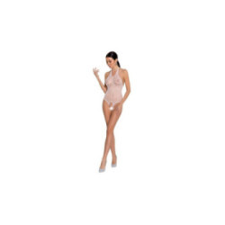 PASSION - WOMAN BS087 BODYSTOCKING BIANCO TAGLIA UNICA