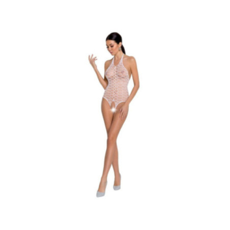 PASSION - WOMAN BS087 BODYSTOCKING BIANCO TAGLIA UNICA