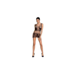 PASSION - WOMAN BS090 BODYSTOCKING NERO TAGLIA UNICA