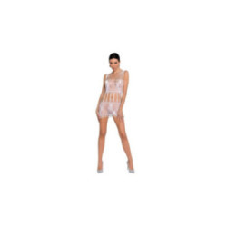 PASSION - WOMAN BS090 BODYSTOCKING BIANCO TAGLIA UNICA