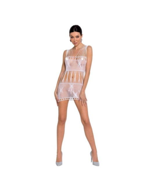 PASSION - WOMAN BS090 BODYSTOCKING BIANCO TAGLIA UNICA