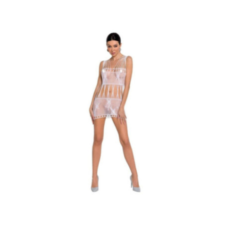 PASSION - WOMAN BS090 BODYSTOCKING BIANCO TAGLIA UNICA