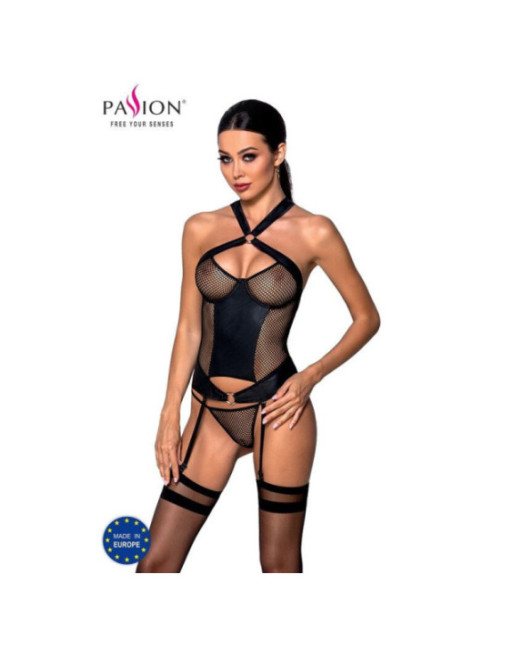 PASSION - AMANDA CORSETTO IN PELLE ECOLOGICA L/XL