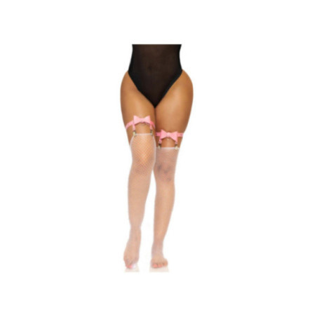 LEG AVENUE - GIARRETTIERA L IN PELLE VEGANA TAGLIA UNICA - ROSA