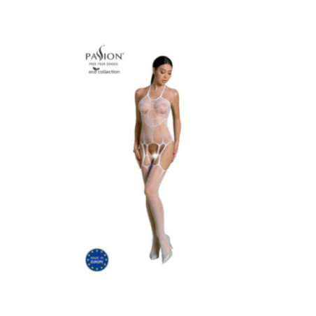 PASSION - COLLEZIONE ECO BODYSTOCKING ECO BS002 BIANCO