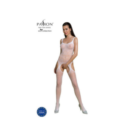 PASSION - COLLEZIONE ECO BODYSTOCKING ECO BS005 BIANCO