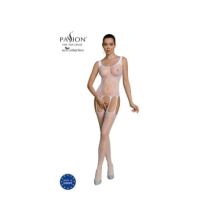 PASSION - COLLEZIONE ECO BODYSTOCKING ECO BS007 BIANCO