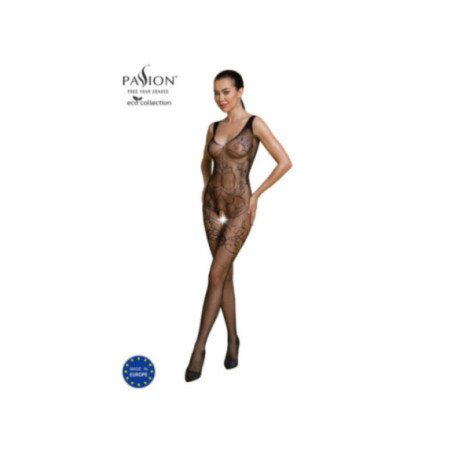 PASSION - COLLEZIONE ECO BODYSTOCKING ECO BS012 NERO