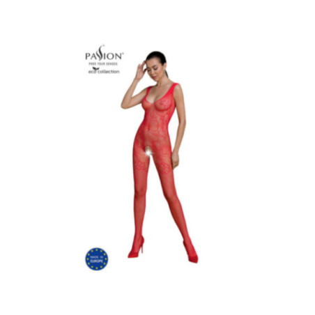 PASSION - COLLEZIONE ECO BODYSTOCKING ECO BS012 ROSSO