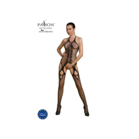 PASSION - COLLEZIONE ECO BODYSTOCKING ECO BS013 NERO