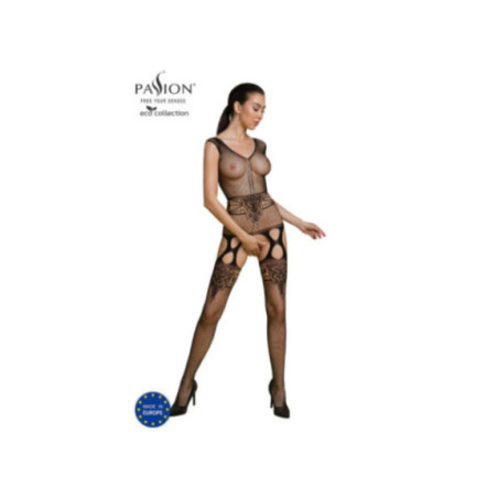PASSION - COLLEZIONE ECO BODYSTOCKING ECO BS014 NERO