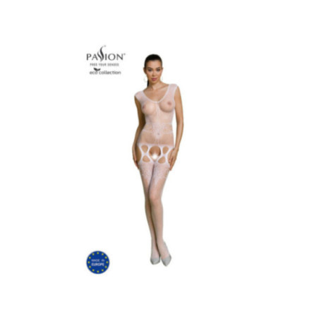 PASSION - COLLEZIONE ECO BODYSTOCKING ECO BS014 BIANCO