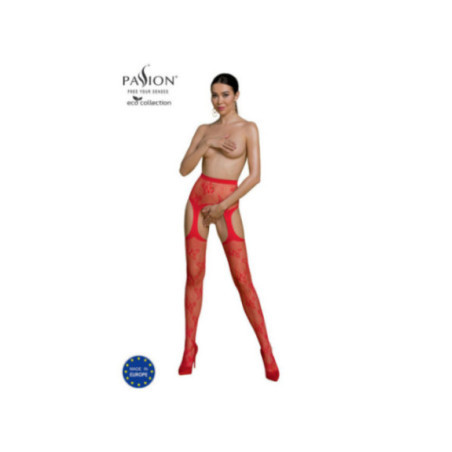 PASSION - COLLEZIONE ECO BODYSTOCKING ECO S001 ROSSO