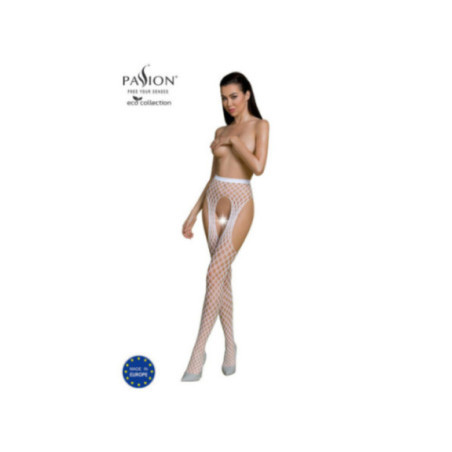 PASSION - COLLEZIONE ECO BODYSTOCKING ECO S003 BIANCO