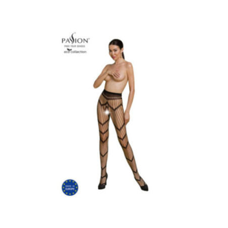 PASSION - COLLEZIONE ECO BODYSTOCKING ECO S006 NERO