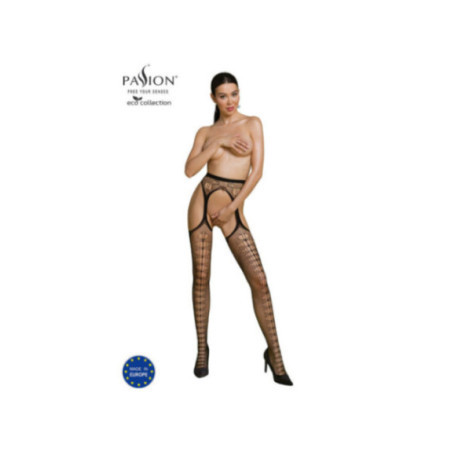 PASSION - COLLEZIONE ECO BODYSTOCKING ECO S008 NERO