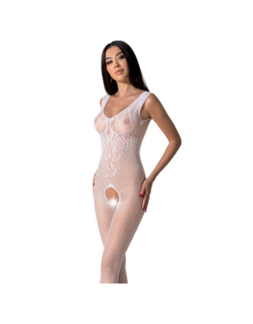 PASSION - BS098 BODYSTOCKING BIANCO TAGLIA UNICA