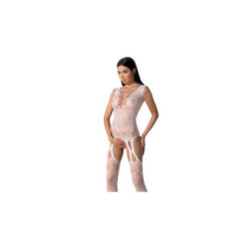PASSION - BS099 BODYSTOCKING BIANCO TAGLIA UNICA