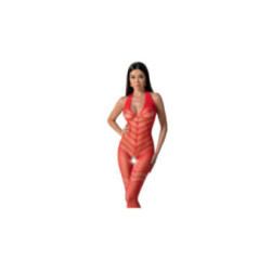 PASSION - BODYSTOCKING BS100 ROSSO TAGLIA UNICA