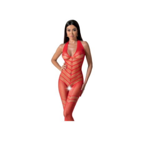 PASSION - BODYSTOCKING BS100 ROSSO TAGLIA UNICA