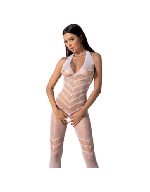 PASSION - BODYSTOCKING BIANCO BS100 TAGLIA UNICA