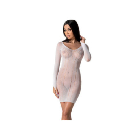 PASSION - BS101 BODYSTOCKING BIANCO TAGLIA UNICA