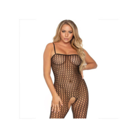 LEG AVENUE - BODYSTOCKING ALLUNCINETTO NERO