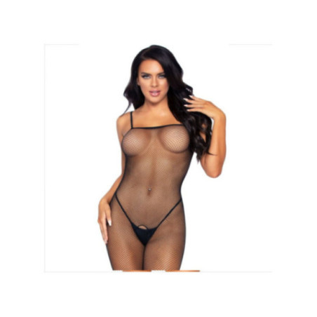 LEG AVENUE - BODYSTOCKING A RETE CON APERTURA