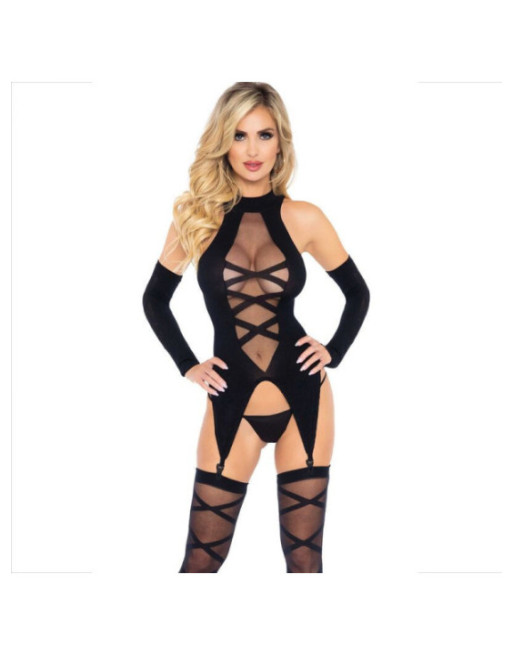 LEG AVENUE - SET 3 PEZZI BODY + LEG AVENUE - CALZE + MANICHE