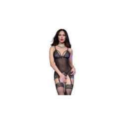 CHILIROSE - CR 4417 SET CORSETTO NERO L/XL