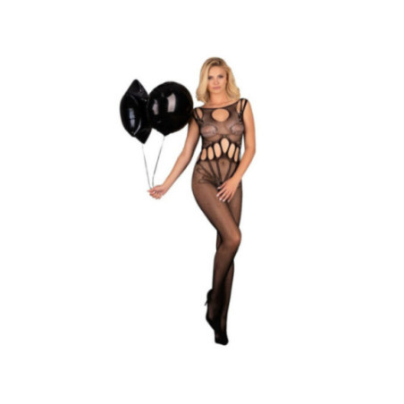 LIVCO CORSETTI FASHION - AMAHIL BODYSTOCKING CROTCHLESS NERO TAGLIA UNICA