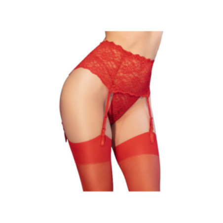 CHILIROSE - CR 4718 REGGISTREE E CALZE ROSSO XL