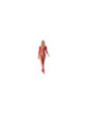SUBBLIME - 952419 BODYSTOCKING A RETE CON STRASS MANICA LUNGA ROSSO XS/M