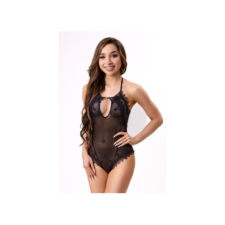 LIVCO CORSETTI FASHION - DAIANA 20248 BODYSTOCKING SENZA CAVALLO NERO S/M