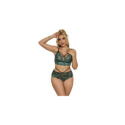 SUBBLIME - 954086 REGGISENO + SLIP PIZZO VERDE S/M