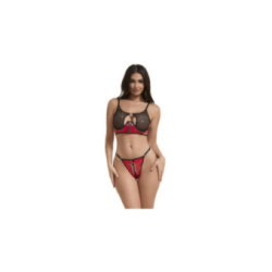SUBBLIME - 955533 REGGISENO IN VERNICE ROSSA CON CERNIERA E REGGISENO A RETINO S/M