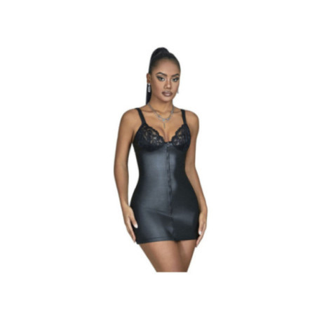 SUBBLIME - 957568 ABITO IN PELLE CON ZIP NERO S/M