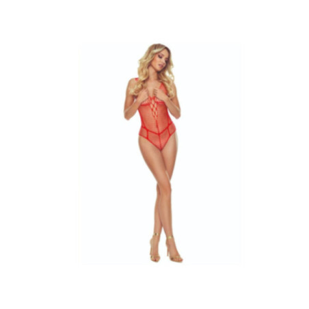 PASSION - BS114 BODYSTOCKING ROSSO