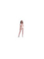 CHILIROSE - CR 4862 COMPLETO DI REGGISENO, GIARRETTIERA, PERIZOMA E CALZE IN PIZZO BIANCO S