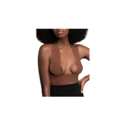 BYE-BRA - NASTRO CORPO 5 M X 6,5 CM + 3 PAIA DI COPRI CAPEZZOLI MARRONE