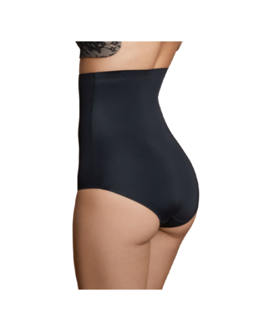 BYE-BRA - FAJA SENZA CUCITURE STILE PANTIES NERO MISURARE L