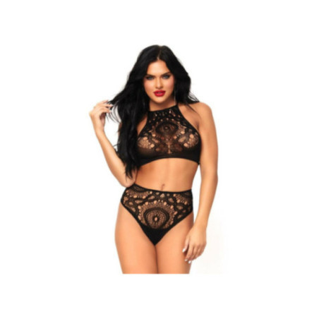 LEG AVENUE - SET 2 PEZZI TOP E SLIP S/M