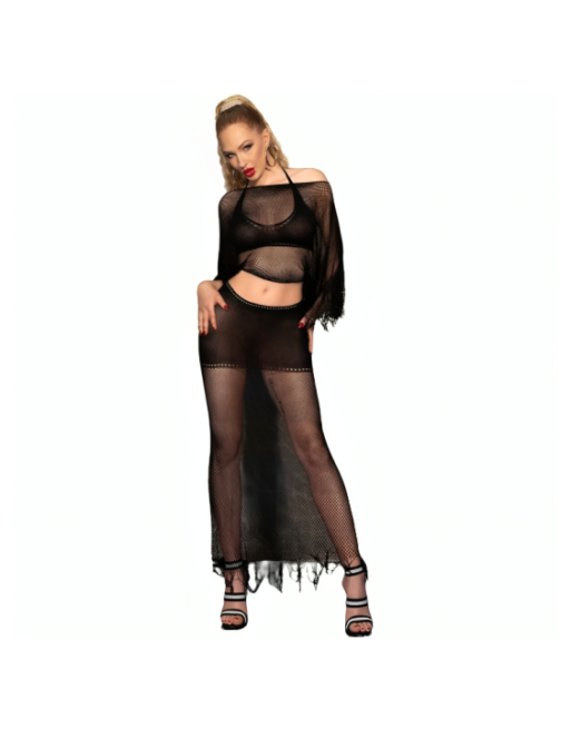 CHILIROSE - CR 4666 TOP E GONNA NERO S/M