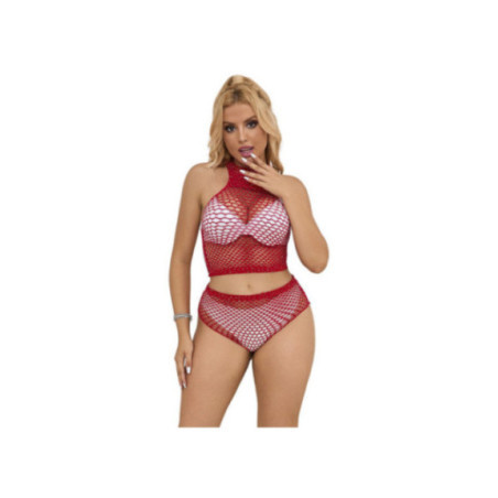 SUBBLIME - 952402 SET RETE CON DIAMANTI ROSA TAGLIA UNICA