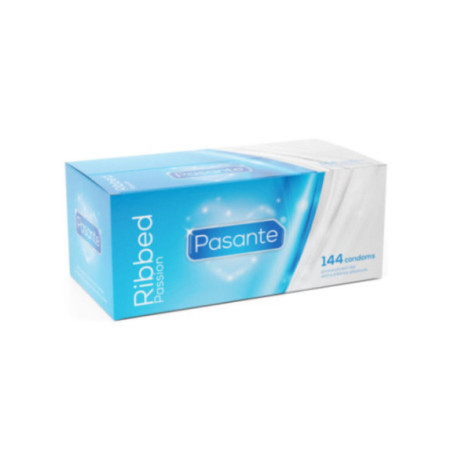 PASANTE - PRESERVATIVI RIBBED PASSION SCATOLA 144 UNITÀ
