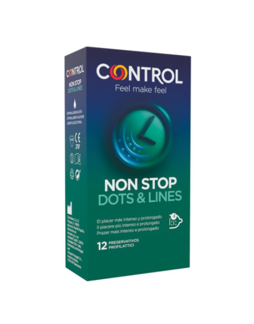 CONTROL - NONSTOP DOTS AND LINES CONDOMS 12 UNITS