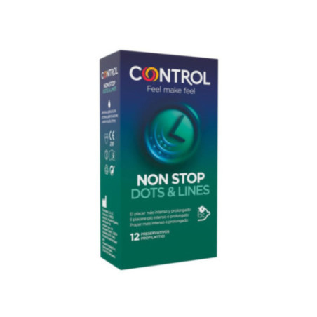 CONTROL - NONSTOP DOTS AND LINES CONDOMS 12 UNITS