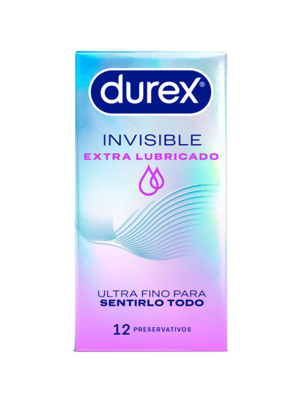 DUREX - PRESERVATIVI INVISIBILI EXTRA LUBRIFICATI 12 UNITÀ